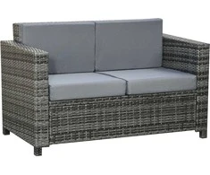 Lauko baldų komplektas Outsunny Pagalvėlė, metalas ir poliesteris, 130x70x80 cm, skirta terasai ir balkonui