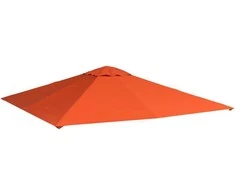 Outsunny Pakaitinis pavėsinės stogas, apsaugantis nuo saulės, pavėsinės danga iš poliesterio, oranžinė, 2,98 x 2,95 m