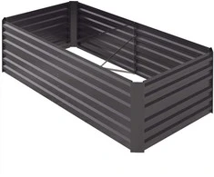Outsunny pakelta lova iš plieno, sodinimo lova šalto rėmo sodo lova gėlių dėžutė prijungiama, sodinimo dėžutė sodinukas daržovių lova 180x90x60cm sodui balkonas terasa, sodo grotelės gėlėms, augalams, vaisiams