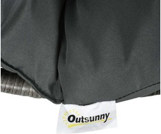 Lauko baldų komplektas "Outsunny" papasano fotelis Pintas fotelis fotelis su pagalvėle 360 laipsnių rotango pilkos spalvos W87 x D97 x H86 cm