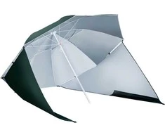 "Outsunny" 2 in 1 paplūdimio skėtis, paplūdimio palapinė 210xH222cm
