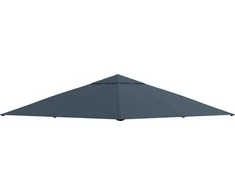 "Outsunny" pavėsinės stogas 3x3 m, pakaitinis pavėsinės stogas, pavėsinės danga, apsauga nuo saulės, poliesteris, tamsiai pilka