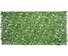 Outsunny Privatumo suteikianti dirbtinė gyvatvorė - Šviesiai žalia 300 x 150 cm