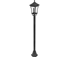 Outsunny saulės energija veikiantis sodo žibintas 127 cm, sodo lempa su šaltai balta LED šviesa, šviesos jutikliu, IP44 atsparumu vandeniui