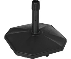"Outsunny" skėčių stovas 22 kg Stabilus skėčių pagrindas Ø32/34/38 mm stulpams, užpildytas cementu, idealiai tinka sodui, juodas, Ø46x39H cm