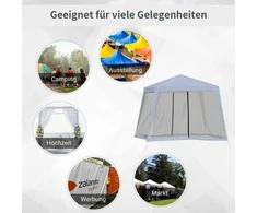 Outsunny Sodo paviljonas, pavėsinė su tinkleliu nuo uodų - pilka 3 x 3 m