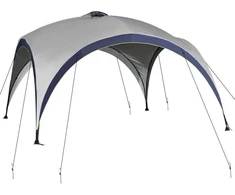 Outsunny Sodo paviljonas, sodo palapinė nuo saulės apsauga - kreminė balta + mėlyna 4 x 4 x 2,5 m