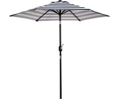 Outsunny Sodo skėtis, paplūdimio skėtis Ø230x216cm