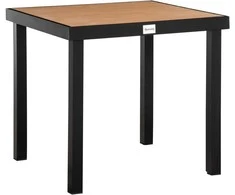 Outsunny Sodo stalas 4 asmenims, valgomojo stalas 80 x 80 x 74 cm