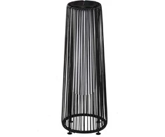 Outsunny Sodo šviestuvas su šviesos jutikliu, automatinis LED, juodas, 21,5 x 21,5 x 61 cm