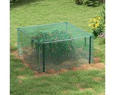 "Outsunny" sodo tinklas nuo vabzdžių užtrauktuko durelėms atsparus vėjui plienas žalias 1,25x1,25 m