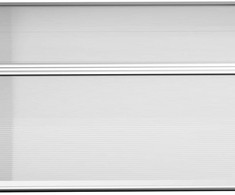 "Outsunny" stogelis lauko durims 303 x 96 x 27 cm stogelis su apsauga nuo UV spindulių, apsauga nuo lietaus, apsauga nuo saulės lauke aliuminis juodas