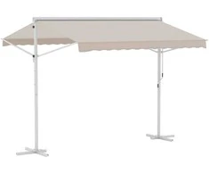 Outsunny Stovinti markizė - Smėlio spalvos 3x3m