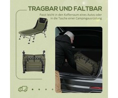Outsunny Sulankstoma turistinė lova iki 180 kg