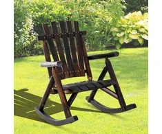 Outsunny Supamoji kėdė su porankiais, medžio masyvas 97 x 69 x 93 cm