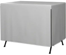 Outsunny Apsauginis tentas sodo baldų uždangalas, Vandeniui atsparus apsauginis tentas nuo UV spindulių su papildomu tvirtinimu - pilka 215 x 155 x 150 cm