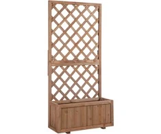 Outsunny Vazonas su atrama vijokliniams augalams 72,5 x 31,5 x 149,5 cm