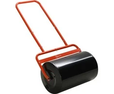 "Outsunny" vejos volas, 50 cm pločio, sodo volas, pripildomas 38 l vandens ir 62 kg smėlio, rankinis volas su U formos rankena, plieno vejos volas, lauko volas, raudonos spalvos