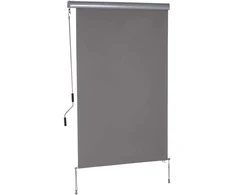 Outsunny Vertikali markizė, apsauga nuo vėjo, šoninis roletas - pilka 120 x 200 cm