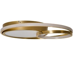 Pakabinamas šviestuvas Beliani LED lubinis šviestuvas COQUET Metalinis auksinis