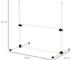 Pawhut Agility treniruočių rinkinys, šunų dresavimo rinkinys 4 x kliūtys