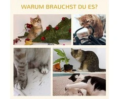 PawHut draskyklė 128cm Aukštos kokybės kačių medis su pagalvėle, draskymo lenta, 2 platformos, juodos spalvos plieniniai kačių baldai