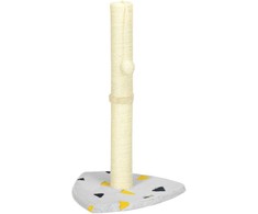 PawHut draskyklė 62cm draskyklė iš džiuto, su kamuoliuku, šviesiai pilkos ir smėlio spalvos, idealiai tinka patalpoms, katėms