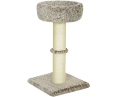 "PawHut" draskyklė 87 cm aukščio kačių medis su guoliu, storas kamienas, kačių draskyklė su sizalio draskyklėmis, skirta katėms iki 6kg, vidaus, ruda