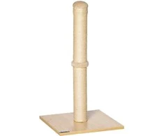 "PawHut" draskyklė sizalio draskyklė katėms, stabili, su kamuoliuku, 60 cm, medžio drožlių plokštė, smėlio ir ąžuolo spalvos
