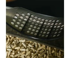 "PawHut" kačių kraiko dėklas su gaubtuvu "Scoop" filtras katėms iki 8kg Balta+pilka 47x45x42cm