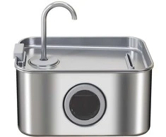 PawHut katės fontanėlis 3,2 l, geriamasis fontanėlis katėms su tyliu siurbliu ir aktyvintos anglies filtru