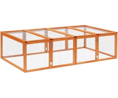 PawHut lauko aptvaras lauko aptvaras griaužikams, triušių namelis 181x100x48cm