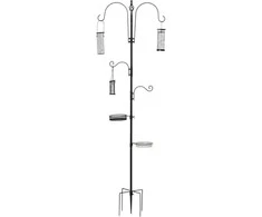 Pawhut Metalinė paukščių lesyklėle su 4 kabliukais - 208 cm