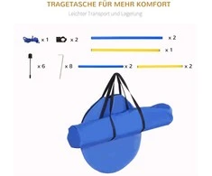 Pawhut Šunų agility sporto įrangos komplektas