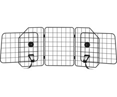 PawHut šunų apsauga automobiliui universalios bagažinės grotelės šunų grotelių pertvara reguliuojama plieninė juoda 93-150 x 42 cm