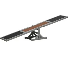 "PawHut" šunų sūpynės "Agility" sūpynės medinis šuniukų žaislas agility treniruočių sportas dideliems šunims 180 x 30 x 30 cm