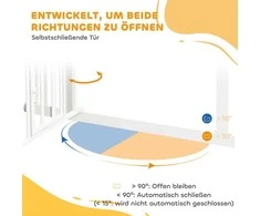 PawHut Šunų tvorelė, dviguba užsklanda, savaime užsidarančios durys, 104 cm aukščio, plieninė, balta
