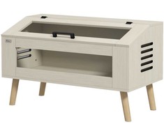 PawHut terariumas ropliams, 140 l roplių šėrimo dėžė su grūdinto stiklo langais, dangčiu, kojomis, roplių veisimo dėžė varliagyviams, vorams, ąžuolo spalvos, 100 x 50 x 60 cm