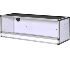 Pawhut Terariumas ropliams, varliagyviams ir voragyviams, pagamintas iš aliuminio 120 x 40 x 40 cm
