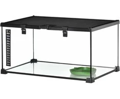 Pawhut Terariumas ropliams, varliagyviams ir voragyviams su termometru 50 x 30 x 25 cm