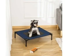 Pawhut Tvirtas šuns gultas šunims ir katėms, pagamintas iš 600D Oksfordo audinio -mėlyna, 76,2x61x18cm