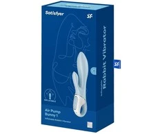 SATISFYER AIR PUMP BUNNY 1 ŠVIESIAI MĖLYNAS