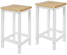 Sobuy 2 x baro kėdės, Baro kėdė su atrama kojoms, išbandyta 120 kg, FST29-WNx2