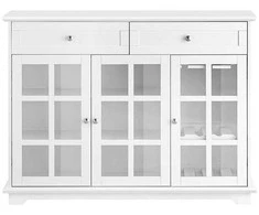 Sobuy Bufetų serverio šoninė spinta Vitrina Konsolinis stalas Šoninė spinta FSB77-W