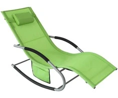 Sobuy Supamasis krėslas, Lauko kėdė, Lauko baldai, žalias, išbandytas 150 kg, OGS28-GR