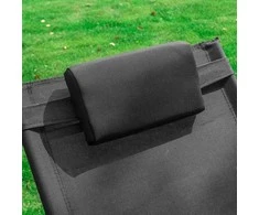 Sobuy , supamasis krėslas, poilsio krėslas, lauko baldai, juodas, išbandytas 150 kg, OGS28-SCH