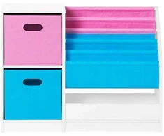 Sobuy Vaikų lentyna žaislų saugykla Vaikų Knygų spinta saugojimo suolas vaikams KMB76-F