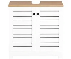Sobuy Vanity Unit Vonios kambario baldai su 2 durimis BZR40-W