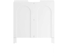 Sobuy Vanity Unit Vonios kambario baldai su 2 durimis BZR164-W