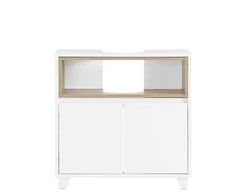 Sobuy Vanity Unit Vonios spintelė Vanity Unit po kriaukle BZR148-W